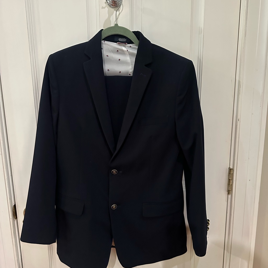 Tommy Hilfiger Navy Kids Blazer Size 18. Like New. Worn Once To A Wedding